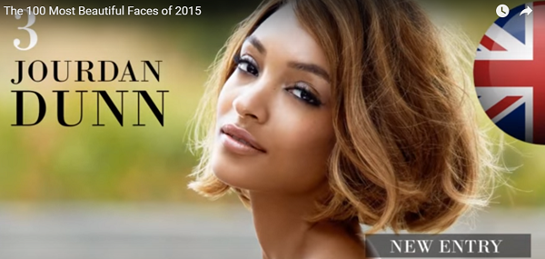 世界で最も美しい顔3位ジャーダン・ダンjourdan dunn│The 100 Most Beautiful Faces of 2015
