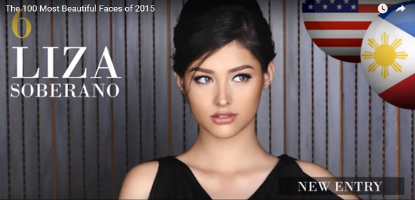 世界で最も美しい顔６位リザ・ソベラーノliza soberano│The 100 Most Beautiful Faces of 2015