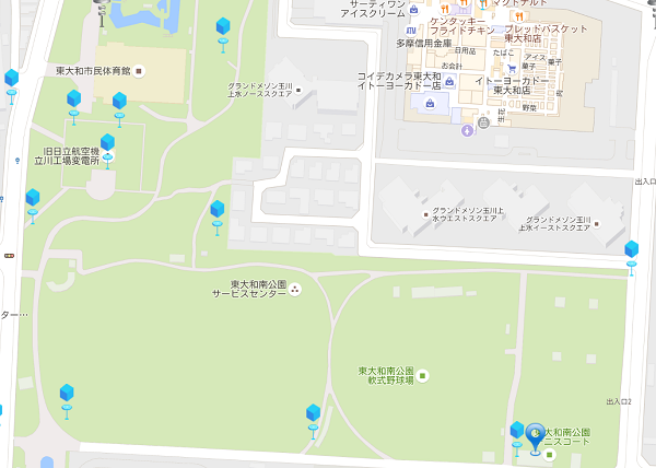 【ポケモンGO】東大和南公園に出現するレアポケモン|ブーバーゴースが多い